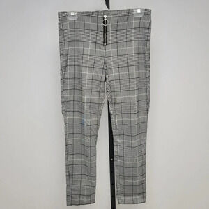Lily  Morgan O Ring Zip Check Pants